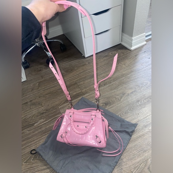 Balenciaga- Neo classic city bag crocodile embossed leather mini - Picture 3 of 14